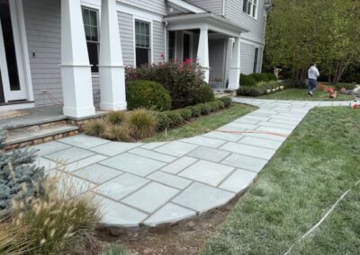 Stone Walkway Installation in Norwalk, CT by Arnold's Masonry, LLC.